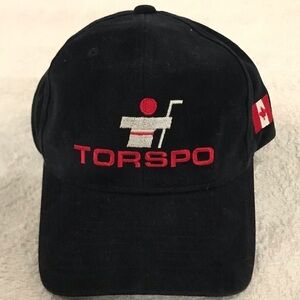 Yupoong Torspo Canada Adjustable Black Hockey Cap